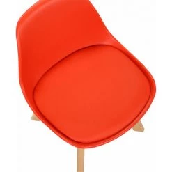 NOVA Chaise En Plastique Et Chaise En Bois Jeu Chaise De Chaise Pour Bébé Table De Bébé Couleur : Rouge -Assise pour enfant Soldes 61090550 5