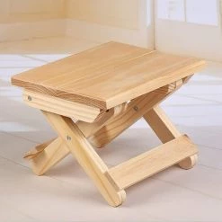 EINEMGELD Marchepied Pliable En Bois Massif, Tabouret En Bois Pour Enfants, Tabouret Portable Pour La Cuisine, La Chambre, Le Salon, La Salle De Bain, Le Jardin, Le Camping
