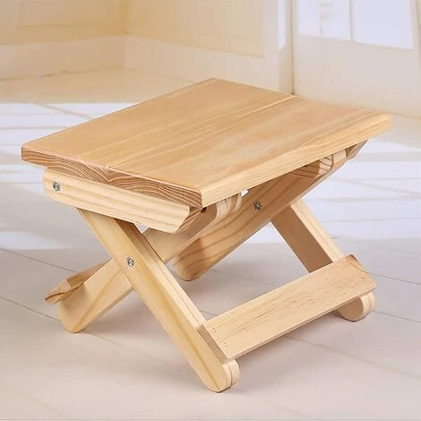 EINEMGELD Marchepied Pliable En Bois Massif, Tabouret En Bois Pour Enfants, Tabouret Portable Pour La Cuisine, La Chambre, Le Salon, La Salle De Bain, Le Jardin, Le Camping 3 EINEMGELD Marchepied Pliable En Bois Massif, Tabouret En Bois Pour Enfants, Tabouret Portable Pour La Cuisine, La Chambre, Le Salon, La Salle De Bain, Le Jardin, Le Camping