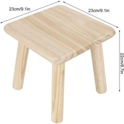 EINEMGELD Tabouret En Bois, Tabouret De Pied Tabouret De Selle Détachable Petit Escabeau Squre Pour Tabouret De Meubles D'extérieur Pour Enfants(Square-Bois Naturel) 8 EINEMGELD Tabouret En Bois, Tabouret De Pied Tabouret De Selle Détachable Petit Escabeau Squre Pour Tabouret De Meubles D'extérieur Pour Enfants(Square-Bois Naturel) -Assise pour enfant Soldes 61195871 3