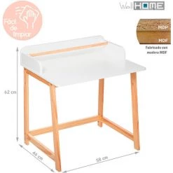 Ensemble De Bureau + Chaise Infantile White Wellhome. -Assise pour enfant Soldes 61259111 3
