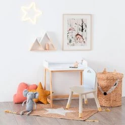 Ensemble De Bureau + Chaise Infantile White Wellhome. -Assise pour enfant Soldes 61259111 4