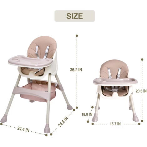 BENOBBY KIDS Chaise De Salle à Manger Multifonctionnelle Pour Bébé Chaise De Salle à Manger Pour Bébé Portable Table Et Chaise Pour Enfants Chaise De Salle à Manger Siège De Table à Manger De Croissance 4 BENOBBY KIDS Chaise De Salle à Manger Multifonctionnelle Pour Bébé Chaise De Salle à Manger Pour Bébé Portable Table Et Chaise Pour Enfants Chaise De Salle à Manger Siège De Table à Manger De Croissance – Image 2