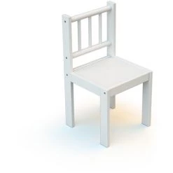 WEBABY - Chaise Enfant Blanc - Blanc