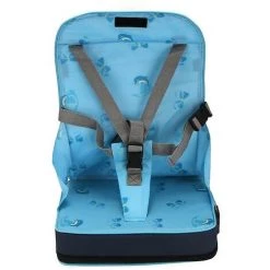BDD Travel Foldable Child Belt Feeding High Chair Bleu
