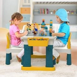 OSQI Chaise En Plastique Avec Dossier Incurvé, Complément Parfait à La Table D'activités Pour Enfants Pour Blocs De Construction Pour Garçons Et Filles, Poids Maximum 100 Kg/220 Lb -Assise pour enfant Soldes 65502802 4