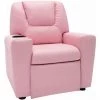 LES TENDANCES Fauteuil Inclinable Pour Enfants Similicuir Rose -Assise pour enfant Soldes 66888556 1