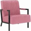 LES TENDANCES Fauteuil Rose Velours -Assise pour enfant Soldes 66888696 1