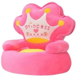 LES TENDANCES Chaise En Peluche Pour Enfants Princesse Rose