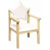 ATMOSPHERA FOR KIDS Chaise Enfant "Dossier Étoile" 62cm Blanc & Beige -Assise pour enfant Soldes 67822022 1