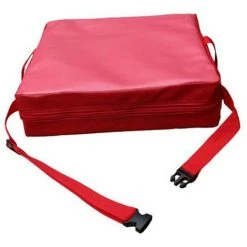 OYLDA Chaise Réglable Booster Siège En Mousse Coussin Amovible Bébé Enfant Salle à Manger Chaise (rouge)