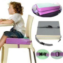 OYLDA Chaise Réglable Booster Siège En Mousse Coussin Amovible Bébé Enfant Salle à Manger Chaise (rouge) -Assise pour enfant Soldes 68139600 5