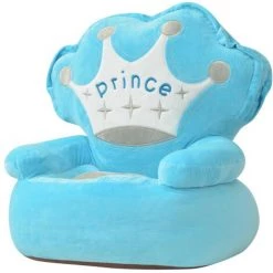 LangRay Meubles Chaise En Peluche Pour Enfants Prince Bleu