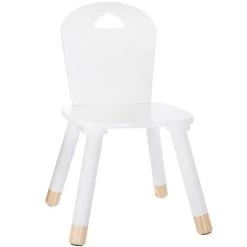 HOMEMAISON Chaise Pour Enfant Blanc 32 X 31,5 X H. 50 Cm - Blanc