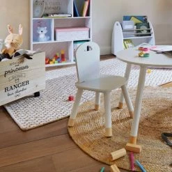 HOMEMAISON Chaise Pour Enfant Blanc 32 X 31,5 X H. 50 Cm - Blanc -Assise pour enfant Soldes 68316565 3