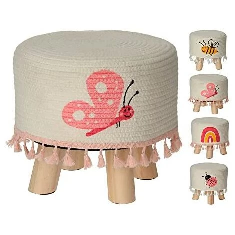 H&S COLLECTION Tabouret Pour Enfants ø28x25mm Modèles Assortis 3 H&S COLLECTION Tabouret Pour Enfants ø28x25mm Modèles Assortis