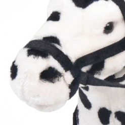 VidaXL Jouet En Peluche Cheval Noir Et Blanc XXL - Noir -Assise pour enfant Soldes 7751231 3