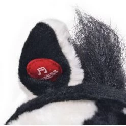 VidaXL Jouet En Peluche Cheval Noir Et Blanc XXL - Noir -Assise pour enfant Soldes 7751231 4