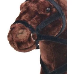 VidaXL Jouet En Peluche Cheval Marron Et Noir XXL - Brun -Assise pour enfant Soldes 7751232 3