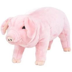 VidaXL Jouet En Peluche Cochon Rose XXL - Rose
