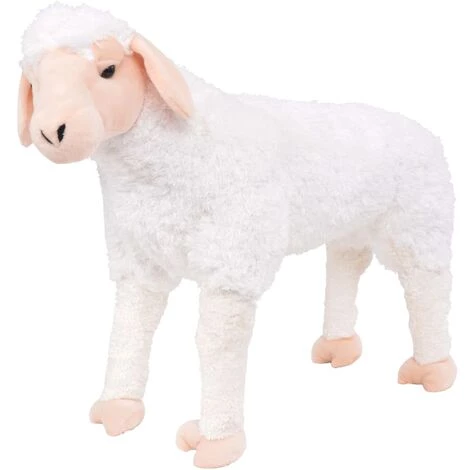 VidaXL Jouet En Peluche Mouton Blanc XXL - Blanc 3 VidaXL Jouet En Peluche Mouton Blanc XXL - Blanc