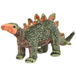 VidaXL Jouet En Peluche Dinosaure Stegosaurus Vert Et Orange XXL - Vert