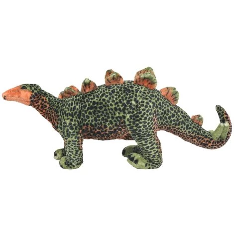 VidaXL Jouet En Peluche Dinosaure Stegosaurus Vert Et Orange XXL - Vert 4 VidaXL Jouet En Peluche Dinosaure Stegosaurus Vert Et Orange XXL - Vert – Image 2